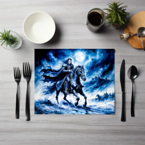 raxxa Premium-Tischset: Vampire Knight Rides Through Stormy Night