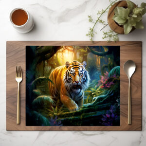 raxxa Premium-Tischset: Majestic Tiger Chinese Zodiac Artistry