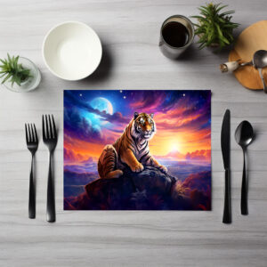 raxxa Premium-Tischset: Majestic Tiger Chinese Zodiac Artistry