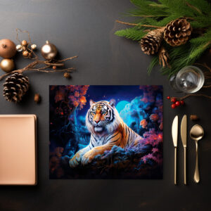 raxxa Premium-Tischset: Majestic Tiger Chinese Zodiac Artistry
