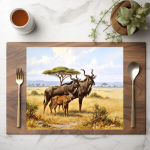 raxxa Premium-Tischset: Kudu Antilopen in Afrika
