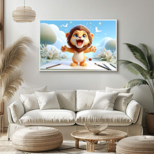 Poster: Süßes Baby-Löwenkind