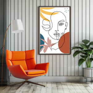 Poster: Farbigen Formen