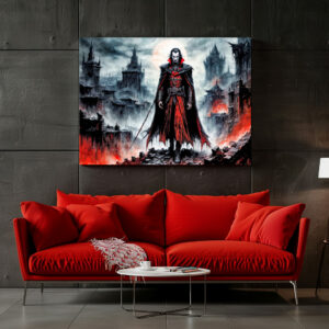 Poster: Vampire Warrior in Ruined City