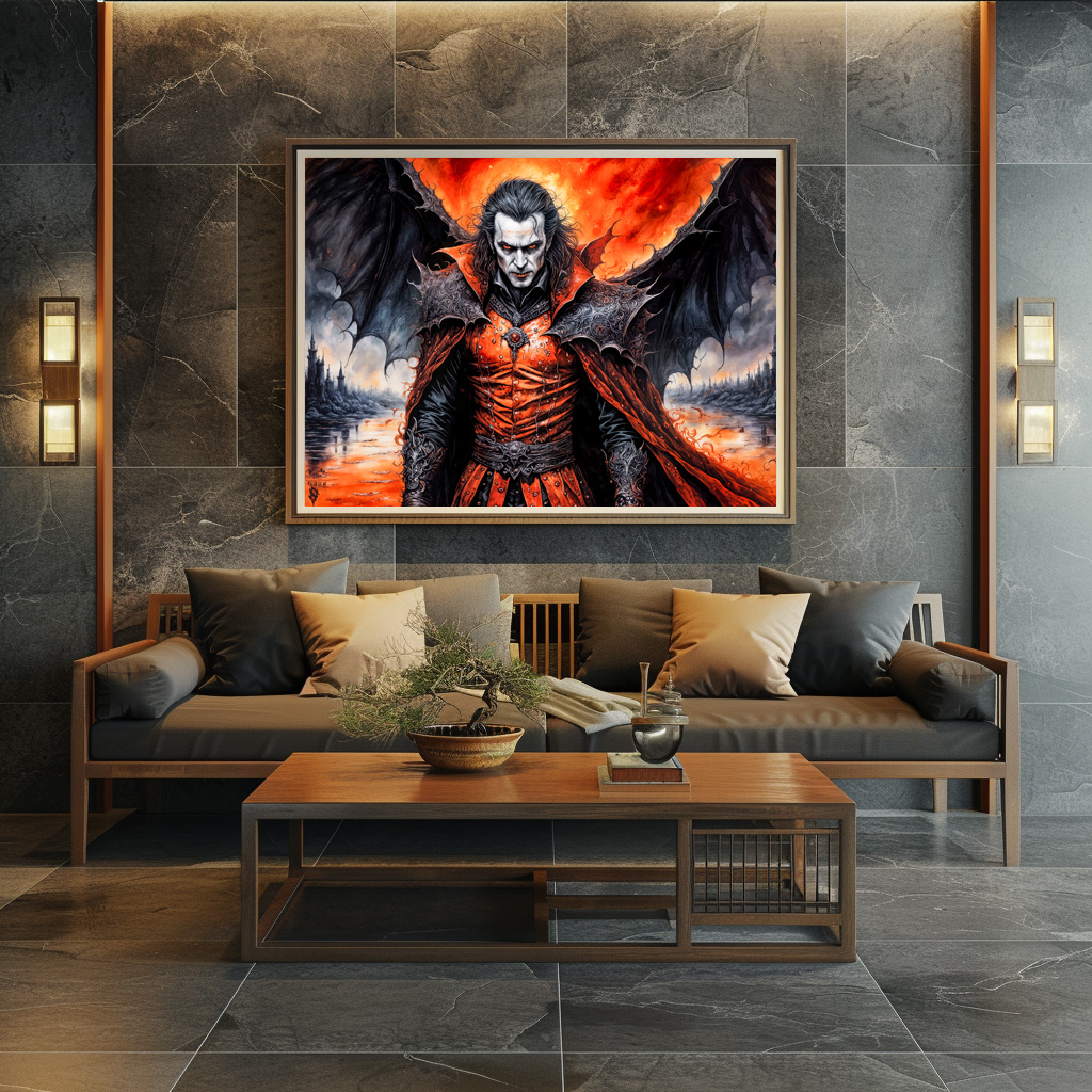 Poster: Vampire in Red Moonlight