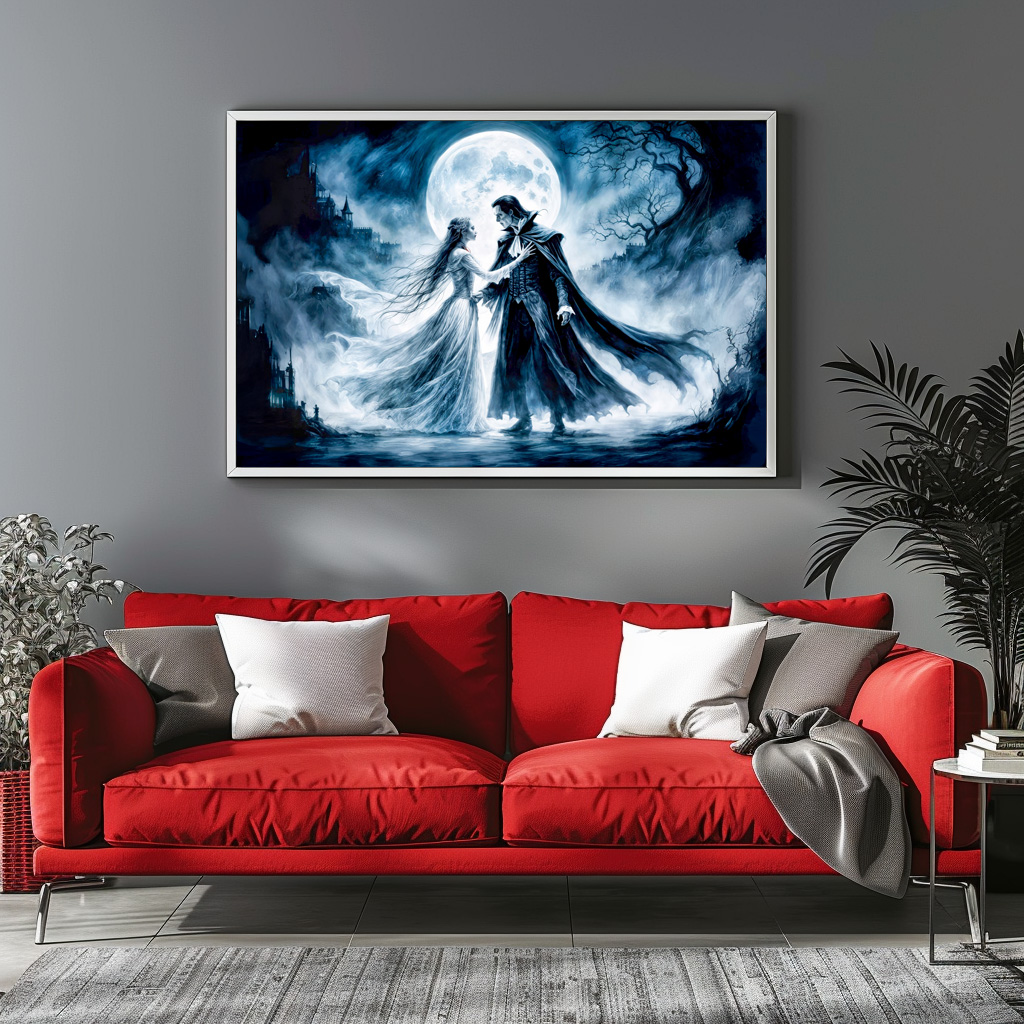 Poster: Vampire Love Under Moonlit Sky - immagine 2