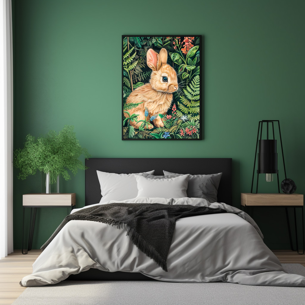 Poster: Hare Among Forest Ferns - Image 2