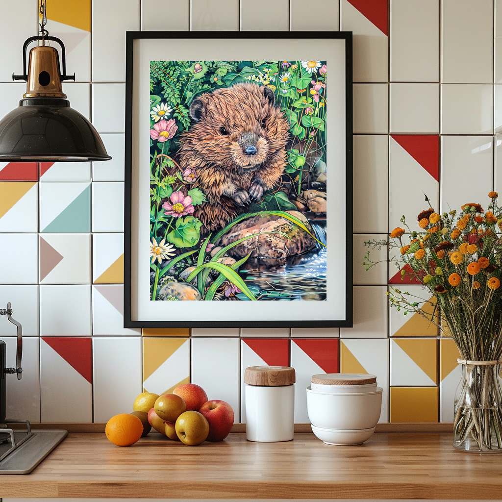 Poster: Little Beaver by Creek Bank