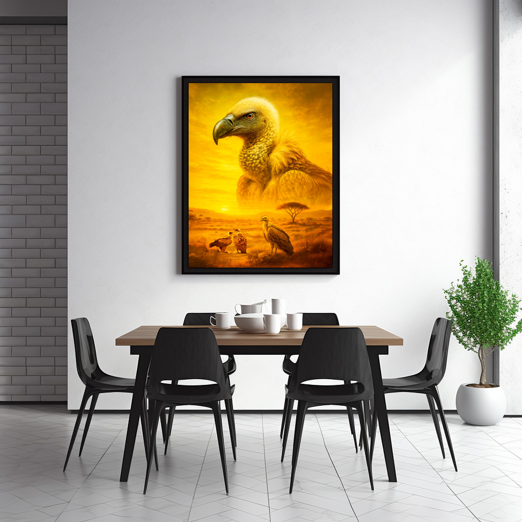 Poster: Double Exposure Portrait of African Vulture – Bild 3