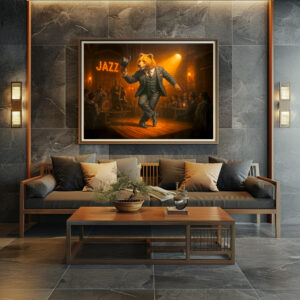 Poster: Dancing Bear Rocks a Jazz Club