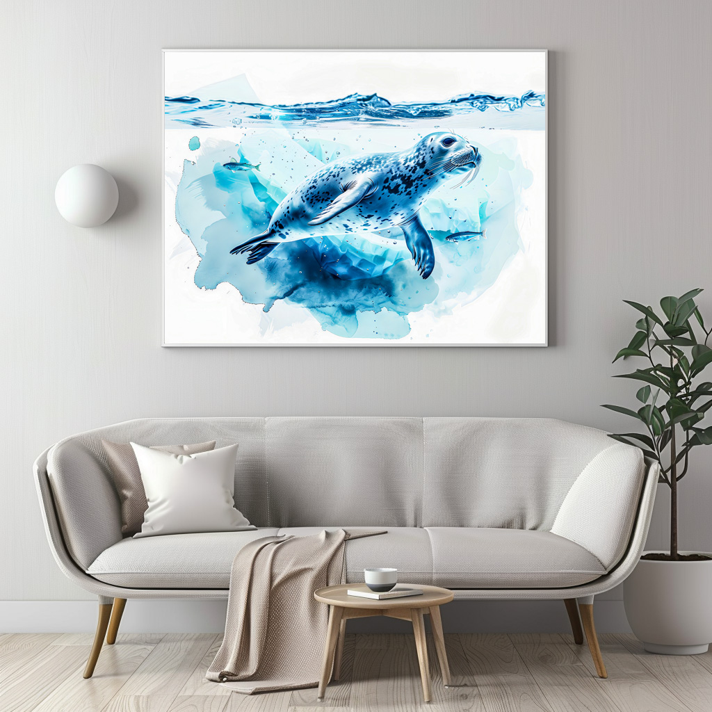 Poster: Seal Swimming Under Ice - Imagen 2