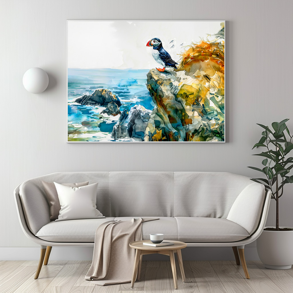 Poster: Puffin on Coastal Cliff - Image 2