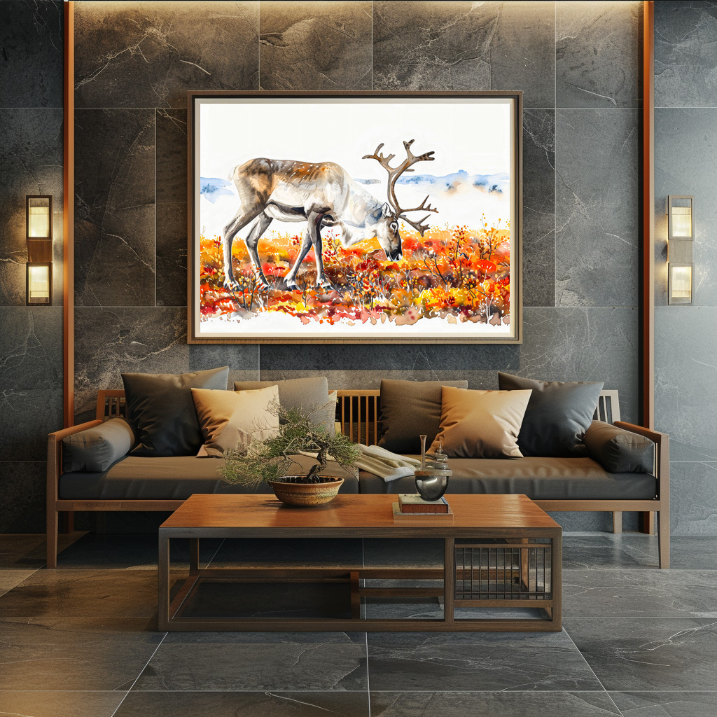 Poster: Reindeer in Autumn Tundra – Image 3