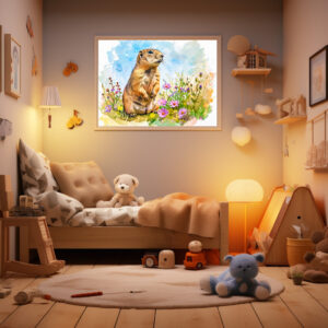 Poster: Arctic Ground Squirrel in Tundra Landscape