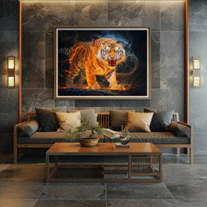 Poster: Majestic Tiger Chinese Zodiac Artistry