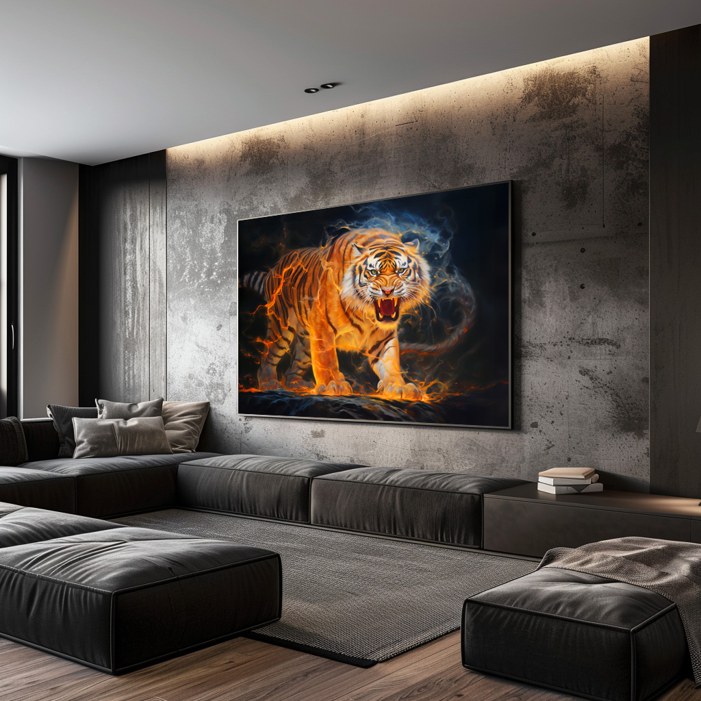 Poster: Majestic Tiger Chinese Zodiac Artistry – Bild 3