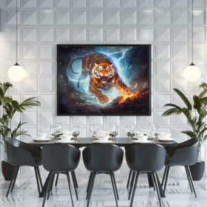 Poster: Majestic Tiger Chinese Zodiac Artistry