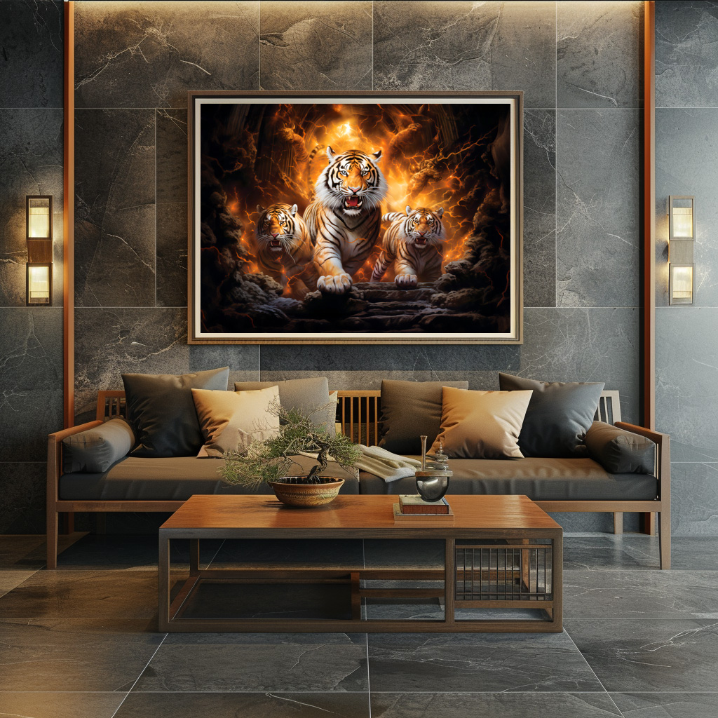Poster: Majestic Tiger Chinese Zodiac Artistry