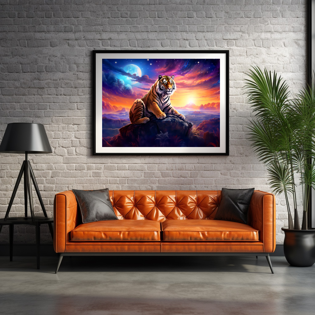 Poster: Majestic Tiger Chinese Zodiac Artistry - Imagen 2