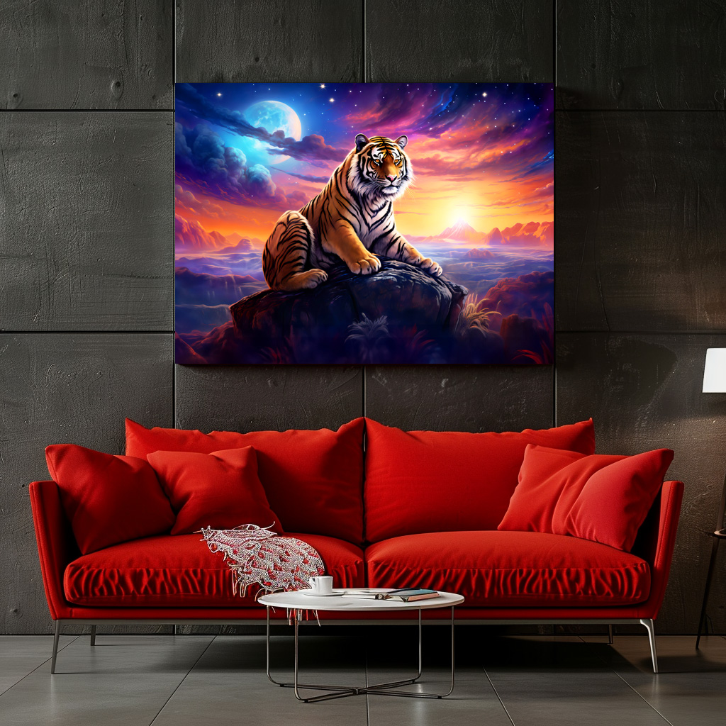 Poster: Majestic Tiger Chinese Zodiac Artistry