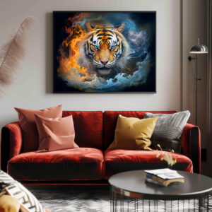 Poster: Majestic Tiger Chinese Zodiac Artistry