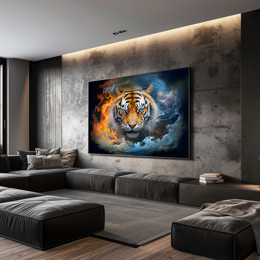 Poster: Majestic Tiger Chinese Zodiac Artistry - immagine 2