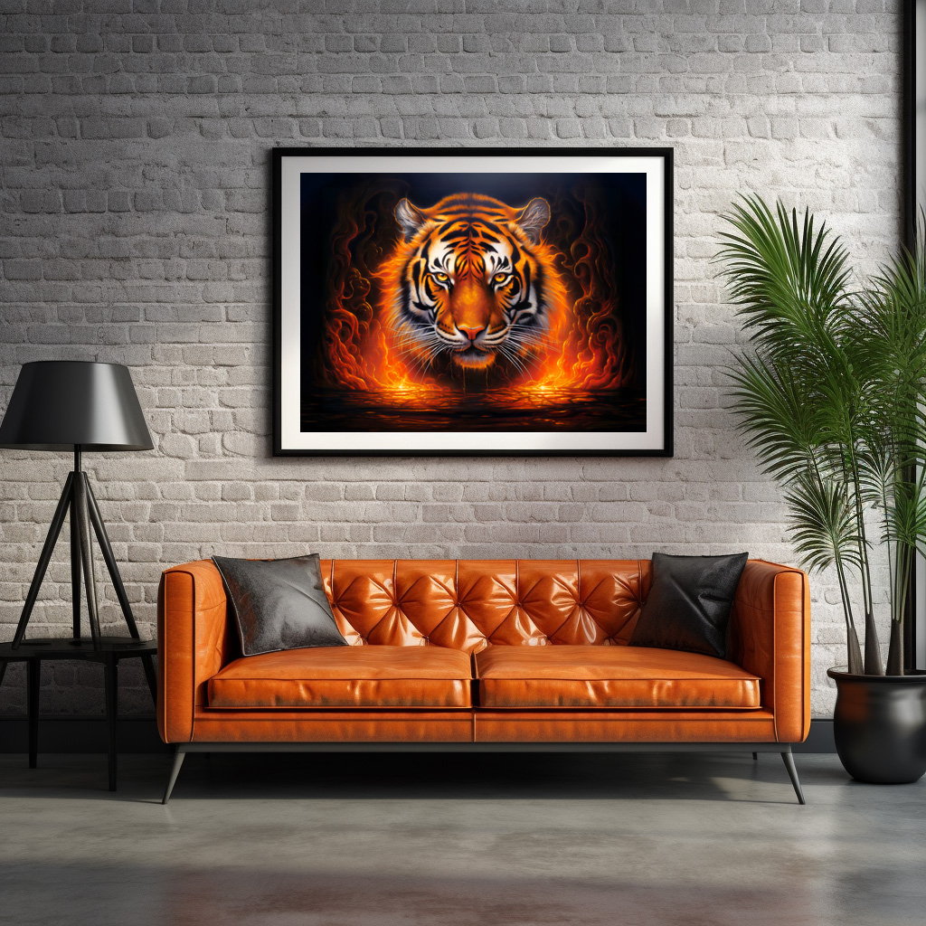 Poster: Majestic Tiger Chinese Zodiac Artistry