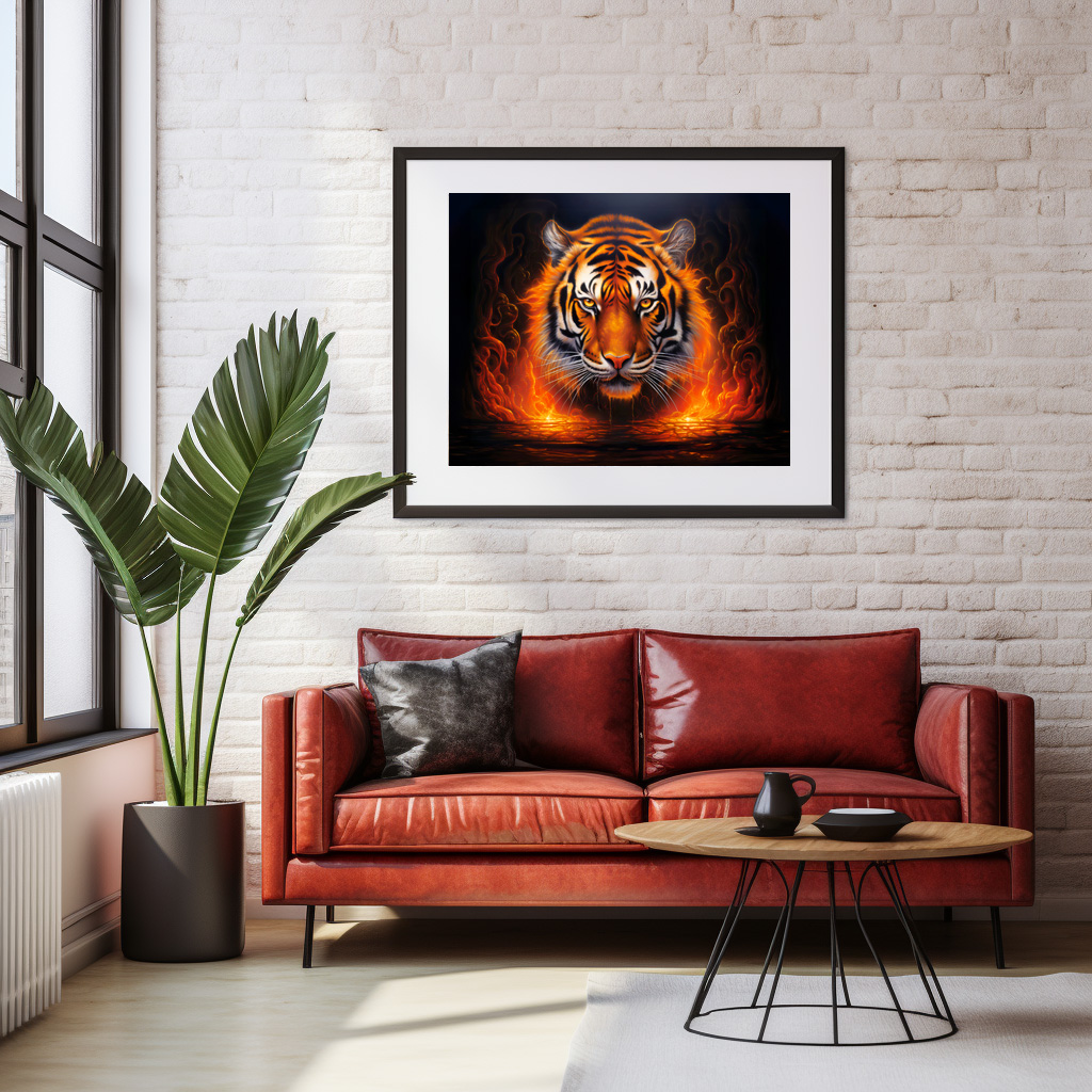 Poster: Majestic Tiger Chinese Zodiac Artistry – Bild 3