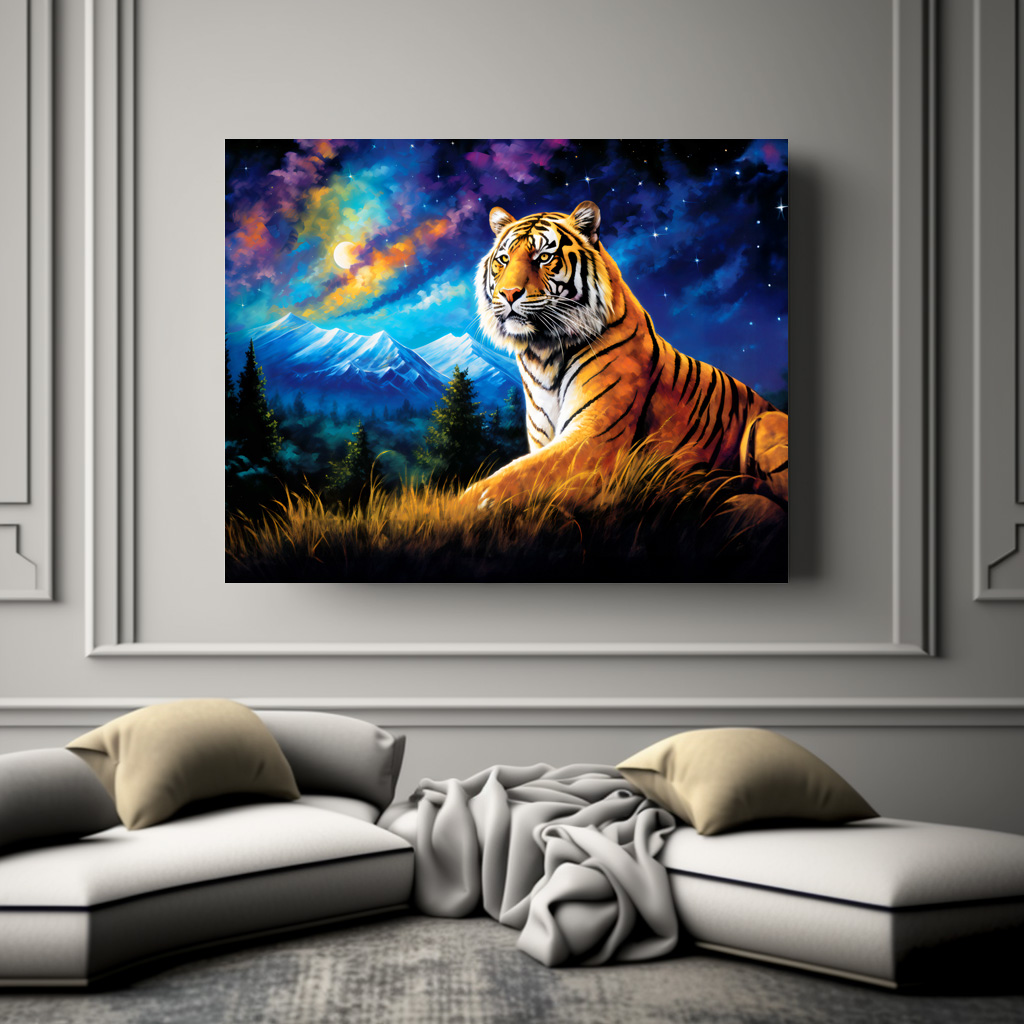 Poster: Majestic Tiger Chinese Zodiac Artistry
