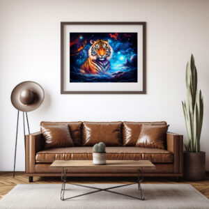 Poster: Majestic Tiger Chinese Zodiac Artistry