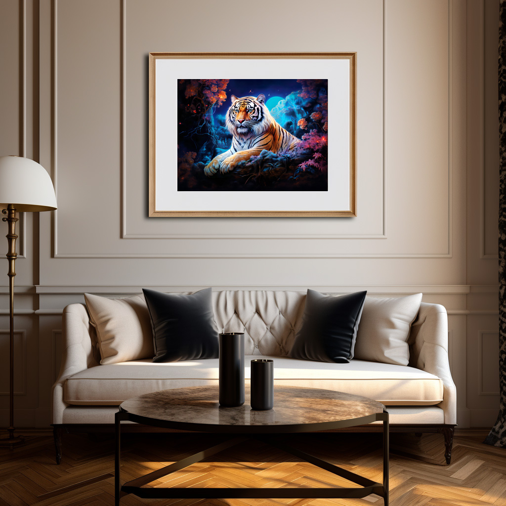 Poster: Majestic Tiger Chinese Zodiac Artistry