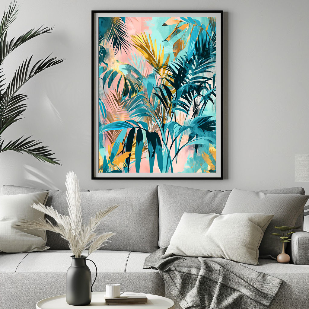 Poster: Green Watercolor Leaf With Fresh Botanical Tones - Image 2