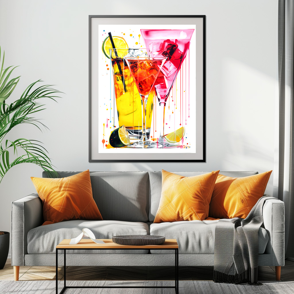 Poster: Canvas Cocktails Abstract Artistry Meets Mixology. – Image 2