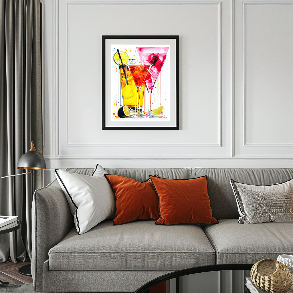 Poster: Canvas Cocktails Abstract Artistry Meets Mixology. – Image 3