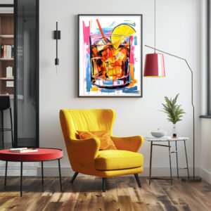 Poster: Canvas Cocktails Abstract Artistry Meets Mixology.