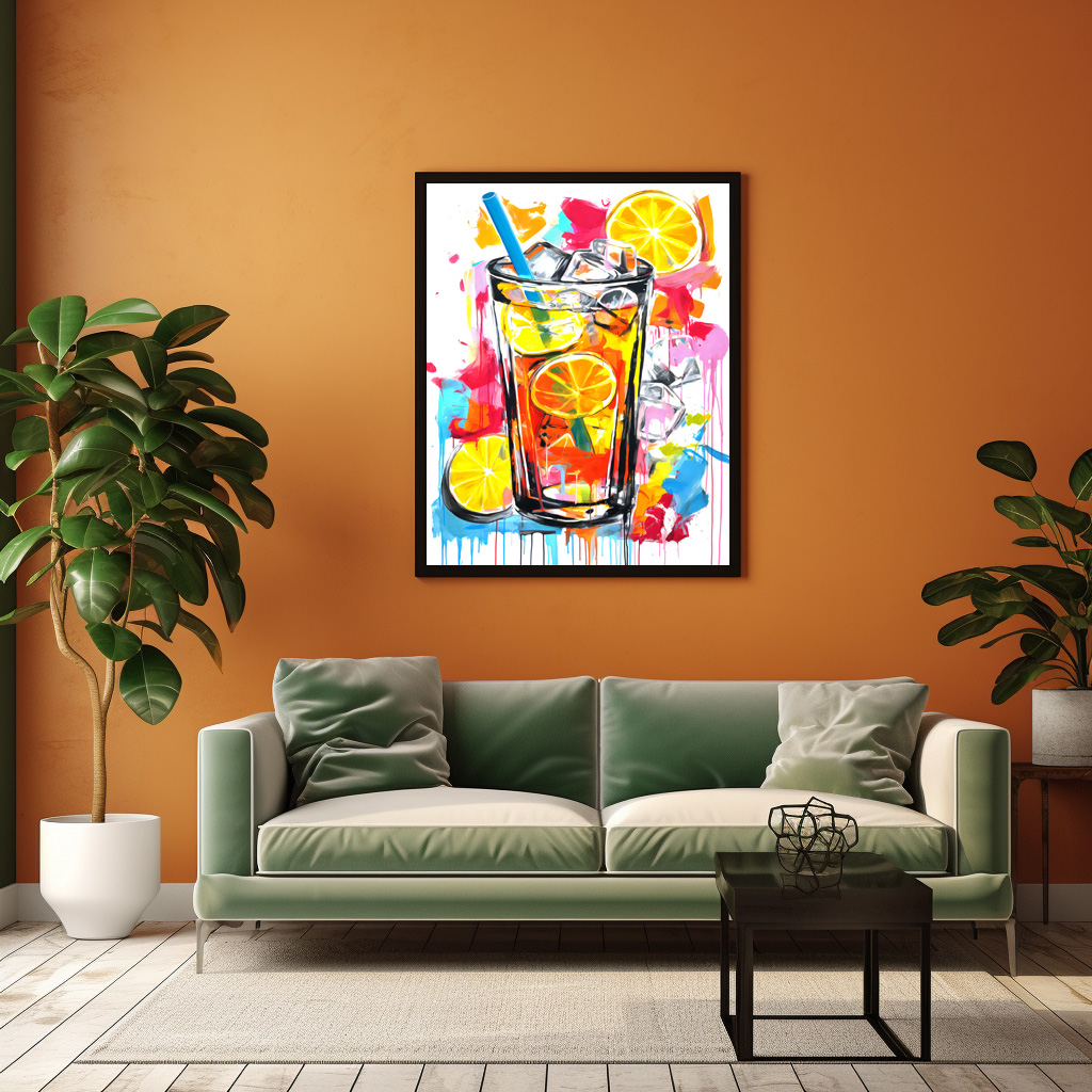Poster: Vibrant Abstract Cocktails Artful Blends in Bold Hues – Bild 3