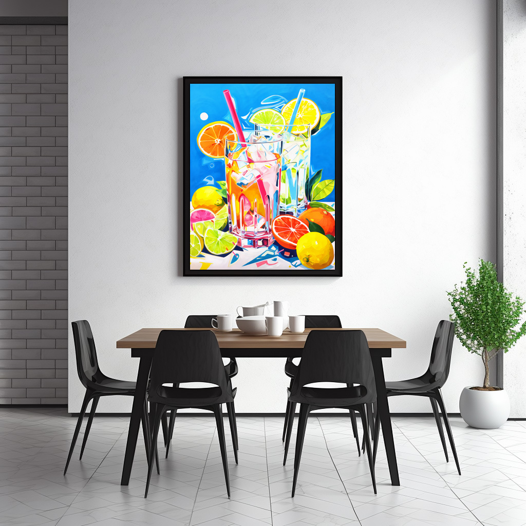Poster: Abstract Mixes A Symphony of Colors in Cocktail Art. – Bild 2