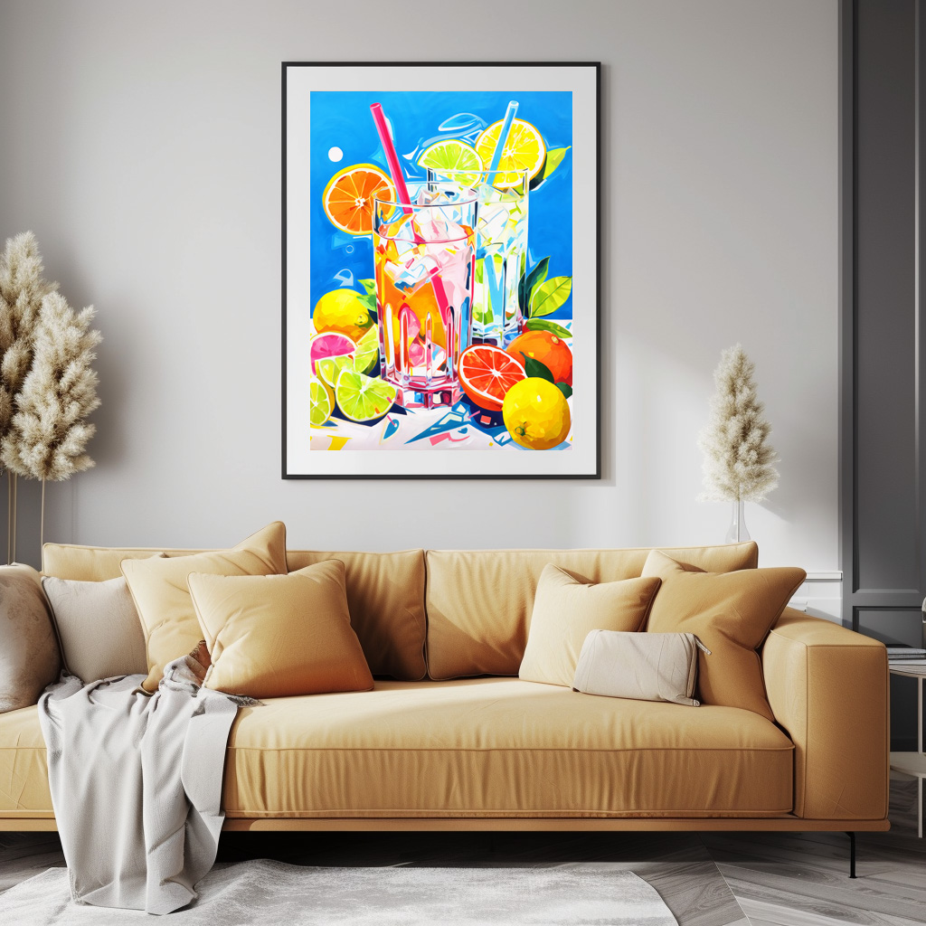 Poster: Abstract Mixes A Symphony of Colors in Cocktail Art. – Bild 3