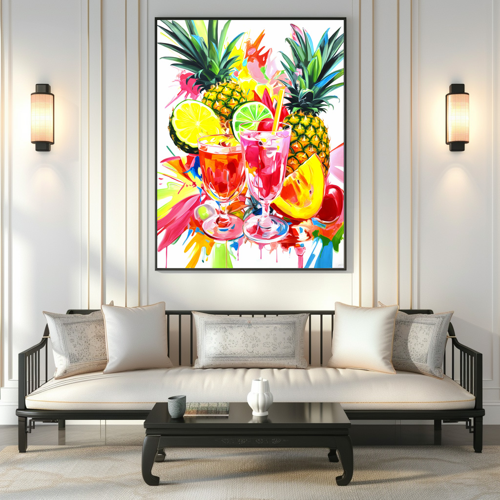 Poster: Colorful Abstract Mixology Vividly Painted Cocktail Creations. – Image 3