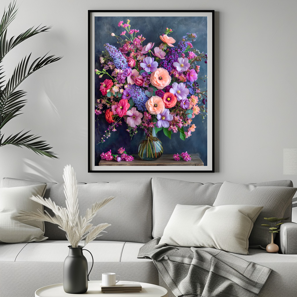Poster: Colorful Mixed Flower Bouquet Still Life - immagine 3