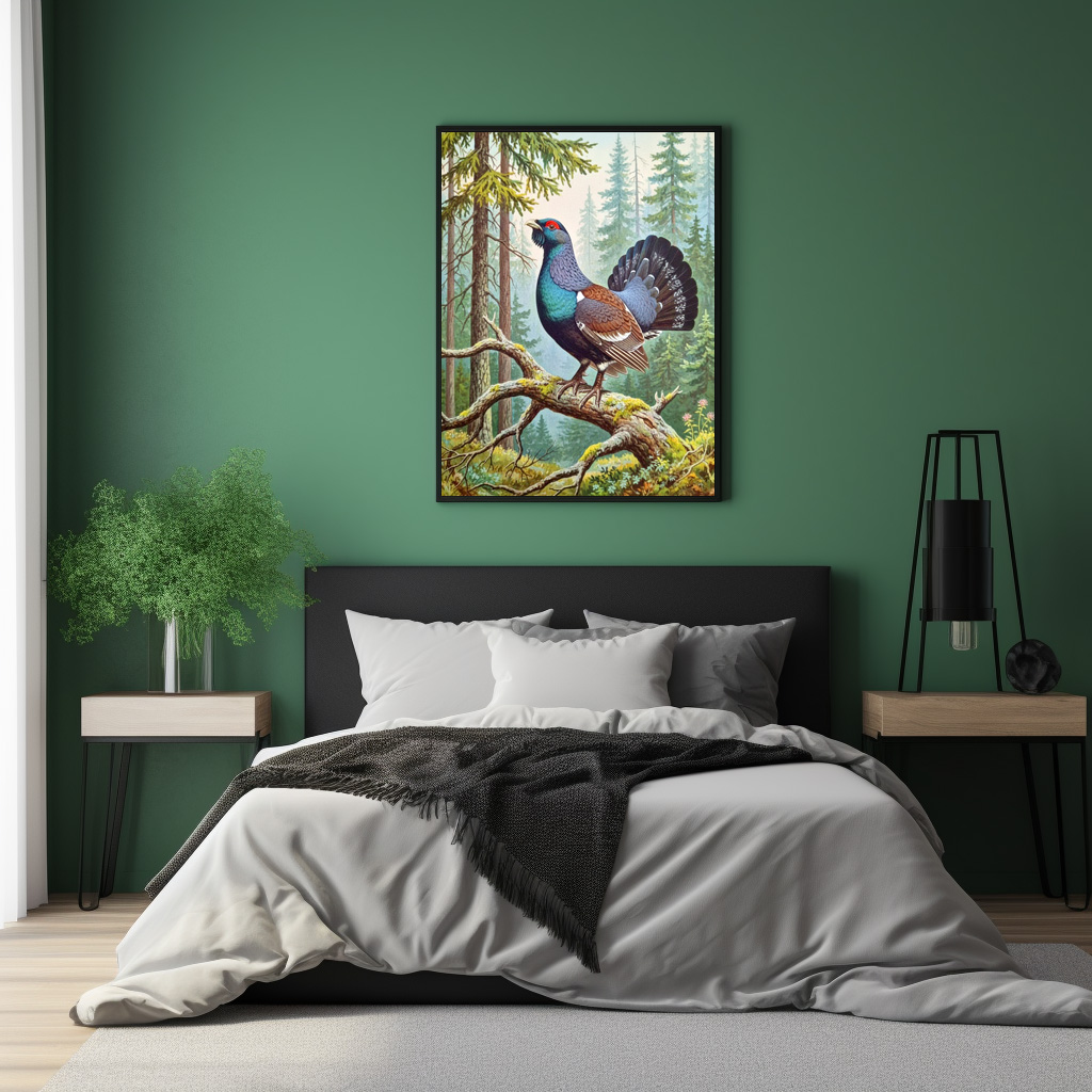 Poster: Auerhahn - europäischer Vogel - immagine 2