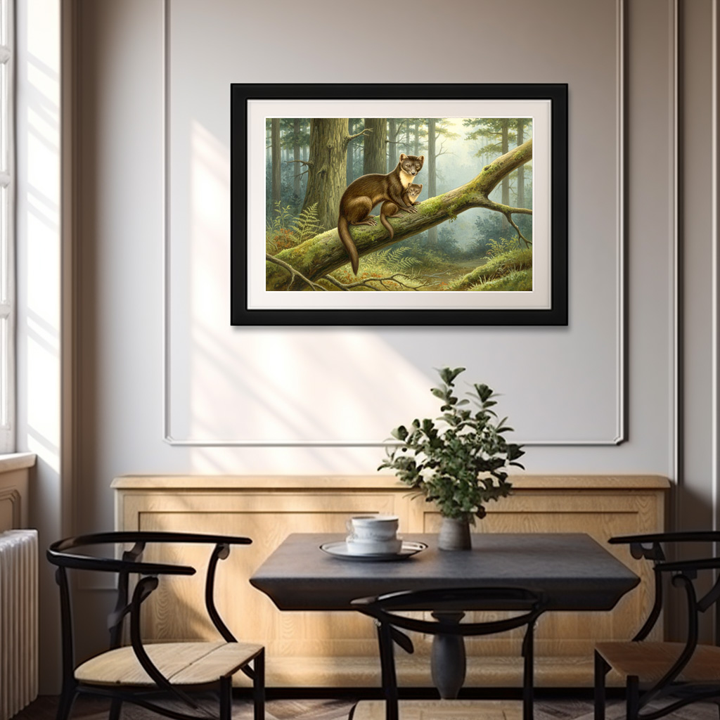 Poster: Baummarder mit Jungtier - Image 3