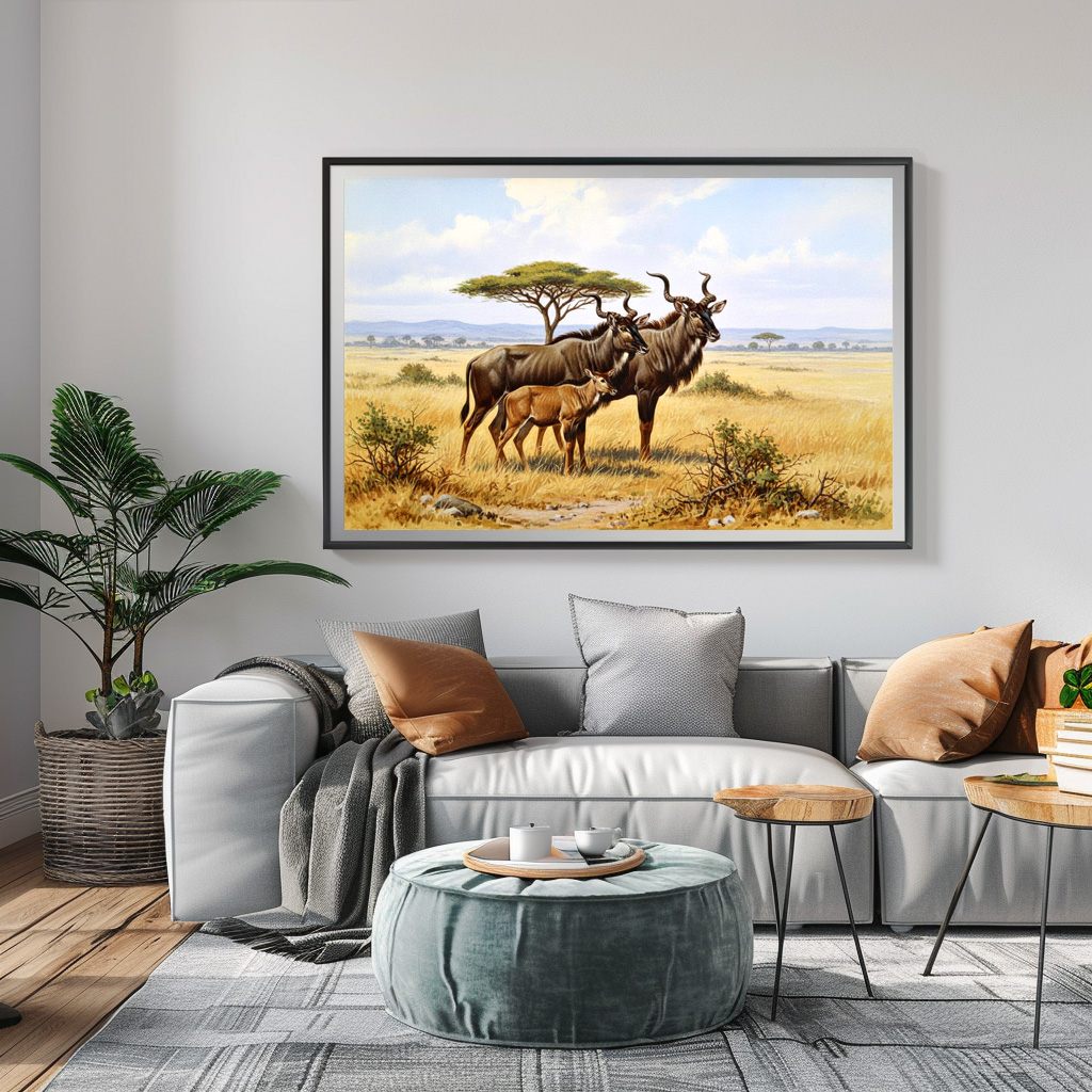 Poster: Kudu Antilopen in Afrika