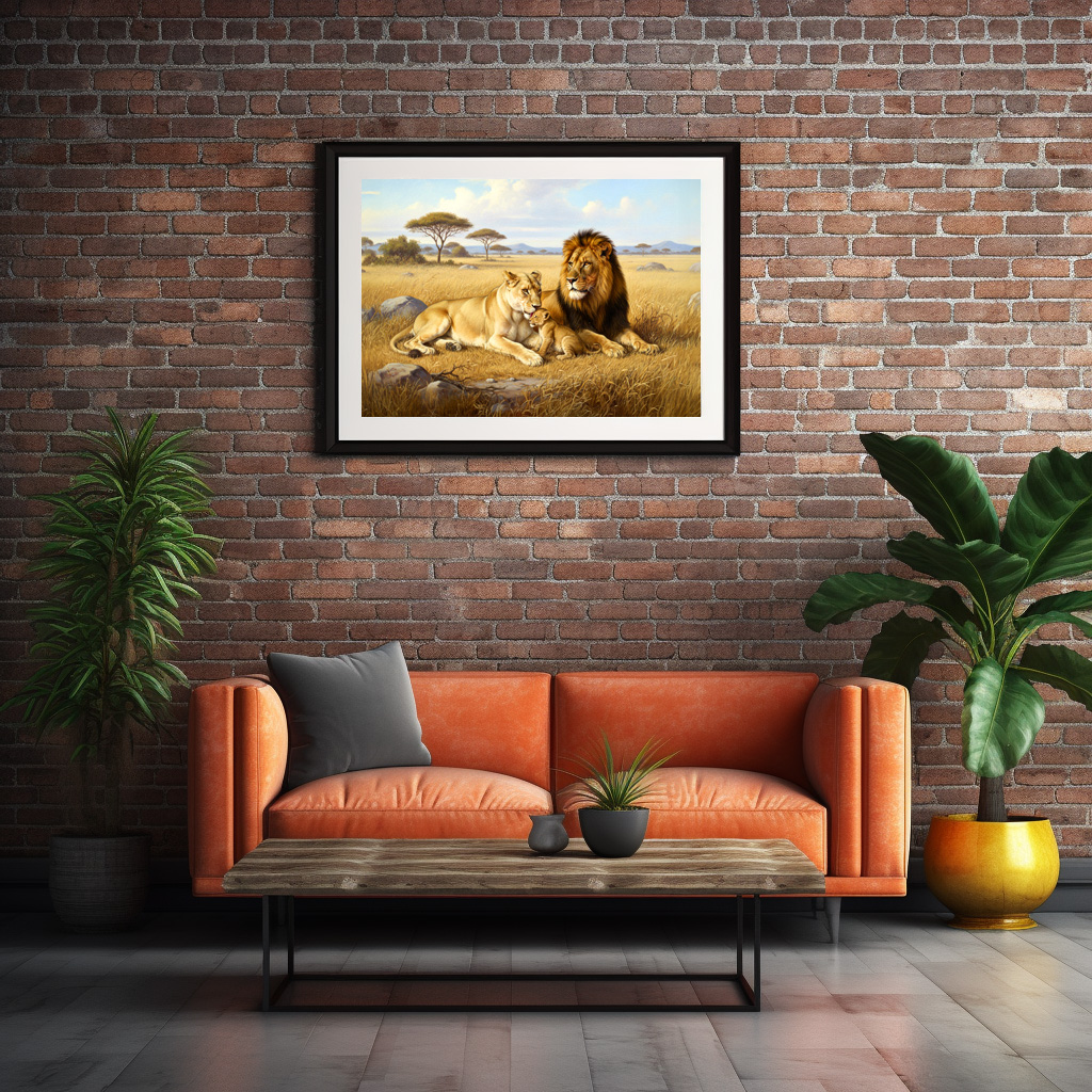 Poster: Löwenfamilie in Afrika - immagine 3