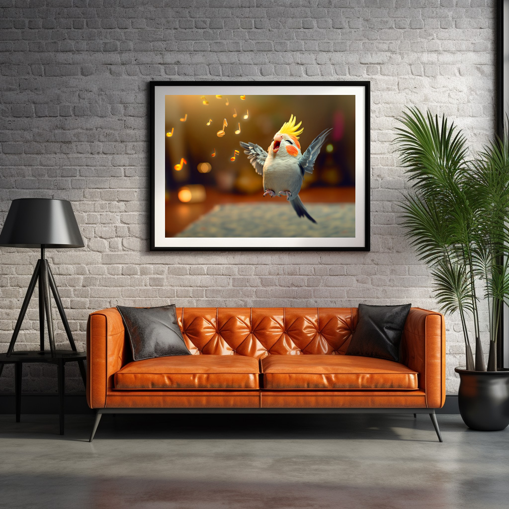 Poster: Niedlicher Nymphensittich - Gesangstalent – Image 2