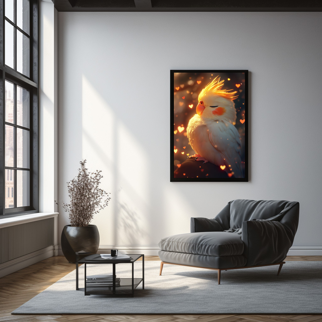 Poster: Niedlicher Nymphensittich im Traumland - Image 2