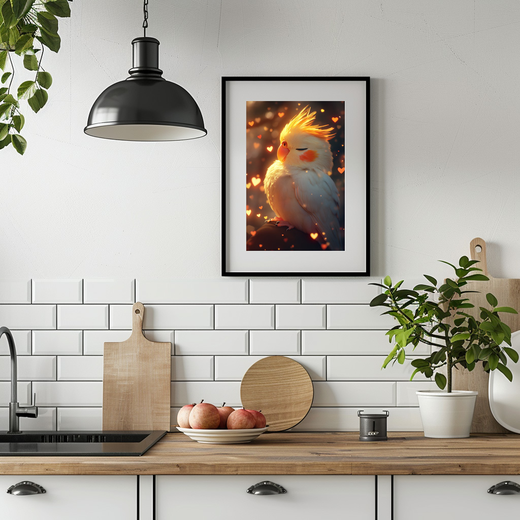 Poster: Niedlicher Nymphensittich im Traumland - Image 3