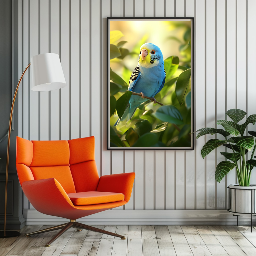 Poster: Blauer Wellensittich – Bild 3