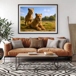 Poster: Ausgestorben in der Eiszeit - Säbelzahntiger Smilodon fatalis