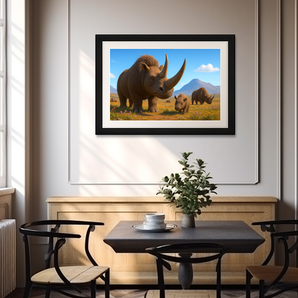 Poster: Ausgestorben in der Eiszeit - Wollnashorn Coelodonta antiquitatis - Image 3